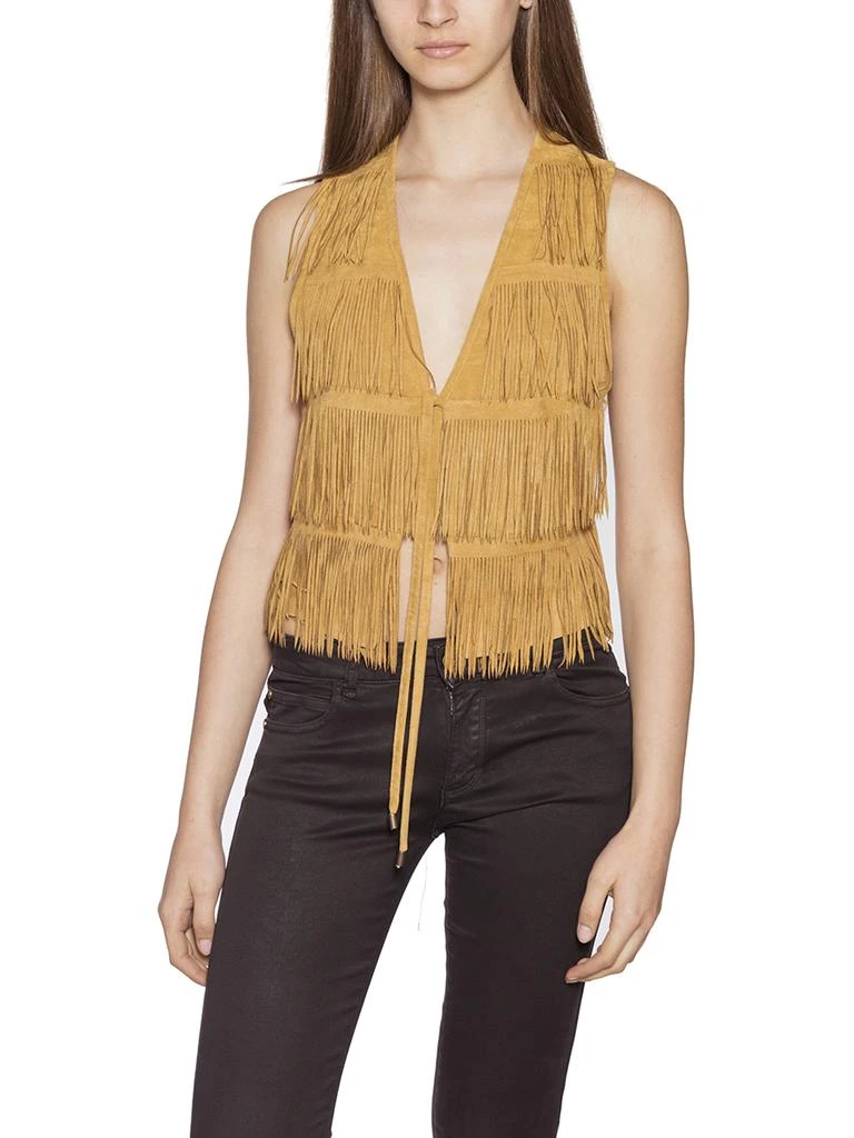 商品PLEIN SUD|VEST WITH APPLIED FRINGES,价格¥1256,第1张图片