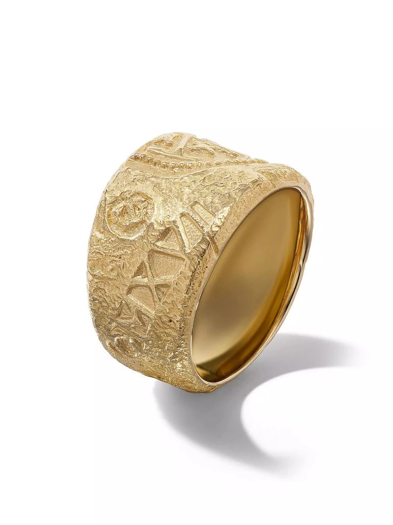 商品David Yurman|Shipwreck Signet Ring in 18K Yellow Gold, 24MM,价格¥42705,第2张图片详细描述