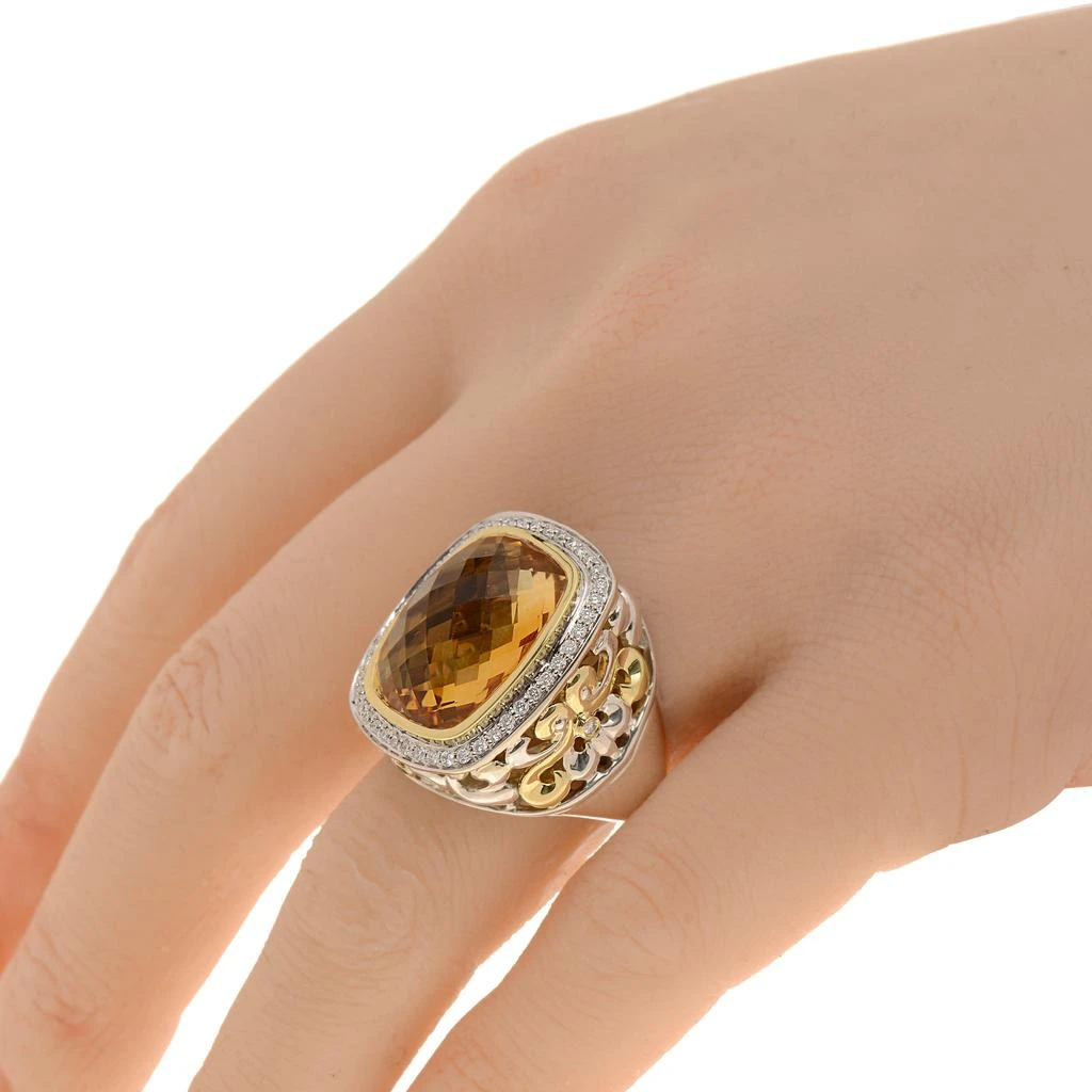 商品Charles Krypell|Charles Krypell Women's Sterling Silver and 18K Gold Ring,价格¥8257,第2张图片详细描述