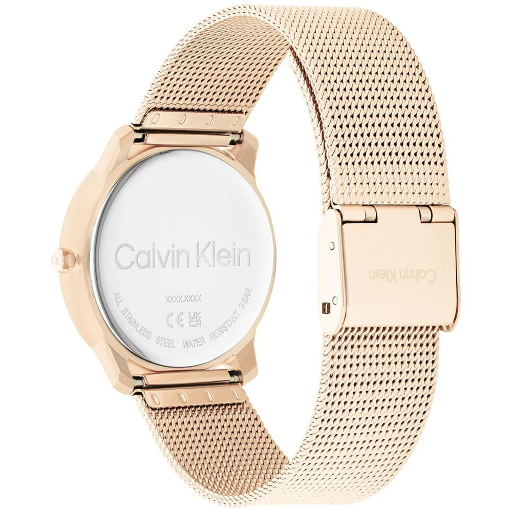 商品Calvin Klein|Carnation Gold-Tone Mesh Bracelet Watch 35mm,价格¥1201,第3张图片详细描述