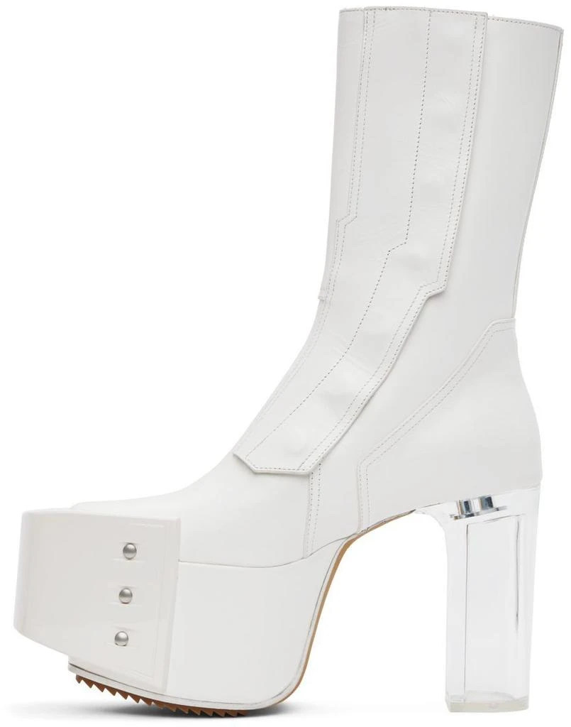 商品Rick Owens|White Platform Fogpocket Chelsea Boots,价格¥9109,第3张图片详细描述