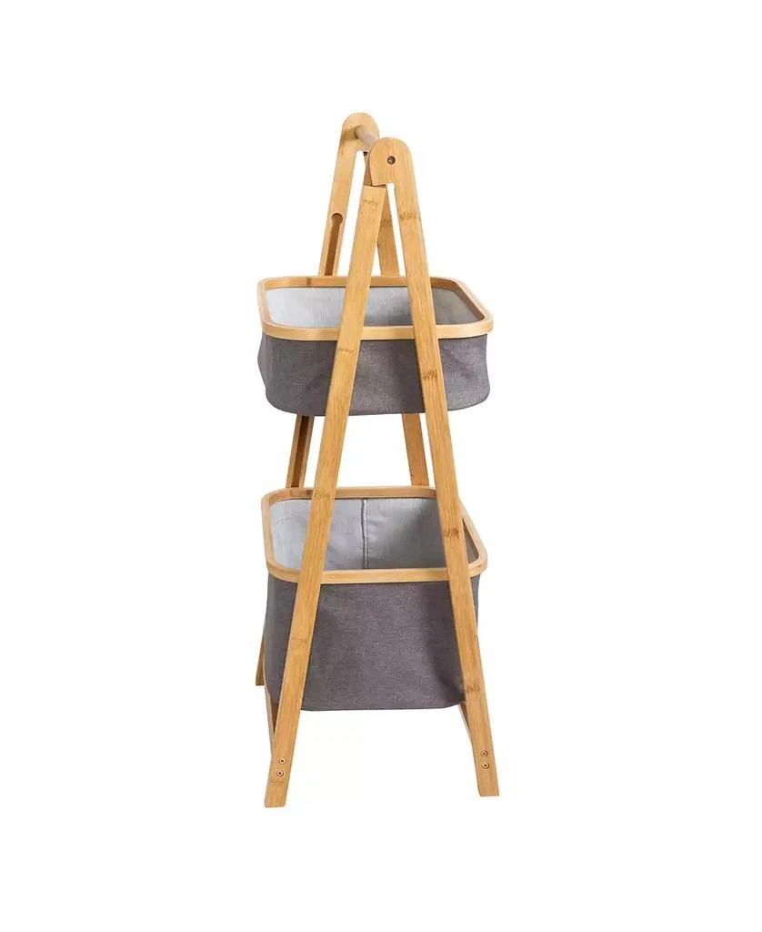 Bamboo & Canvas 2-Tier Collapsible Shelves 商品