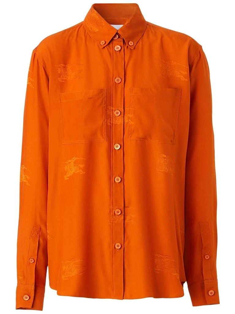 商品Burberry|BURBERRY - Allover Logo Cotton Polo Shirt,价格¥8632,第1张图片