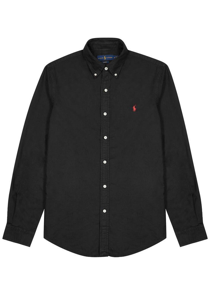 Black cotton Oxford shirt商品第1张图片规格展示