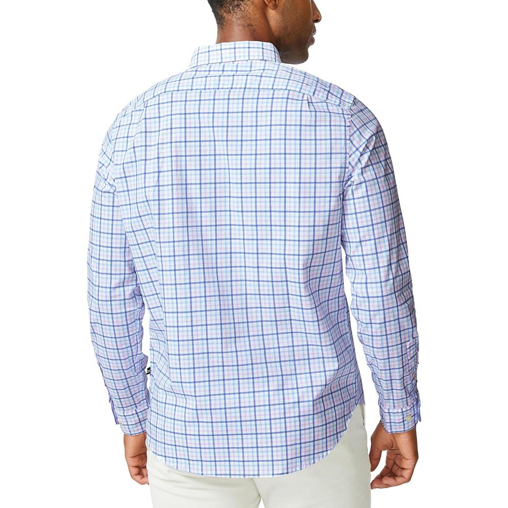 Men's Classic-Fit Long-Sleeve Gingham Poplin Shirt商品第2张图片规格展示