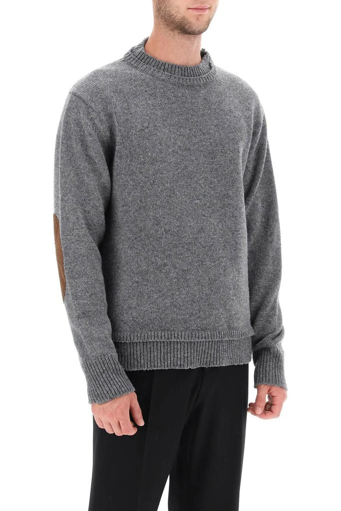 商品MAISON MARGIELA|crew neck sweater with elbow patches,价格¥2823,第2张图片详细描述