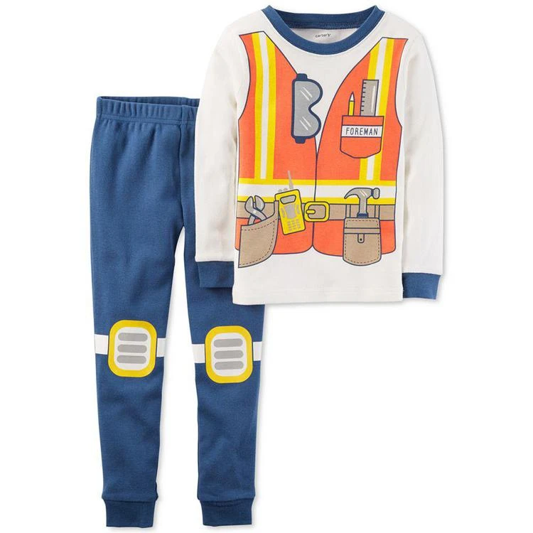 商品Carter's|2-Pc. Construction Cotton Pajama Set, Toddler Boys (2T-5T),价格¥68,第2张图片详细描述