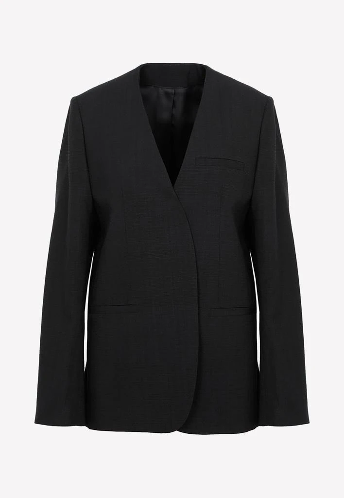 商品Totême|Collarless Tailored Suit Blazer,价格¥4439,第1张图片