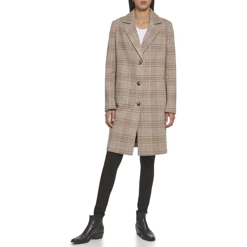 Menswear Plaid Wool Coat商品第1张图片规格展示