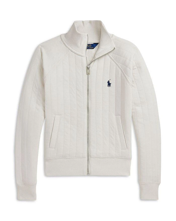 商品Ralph Lauren|Girls' Quilted Jacquard Jacket - Big Kid,价格¥370,第1张图片