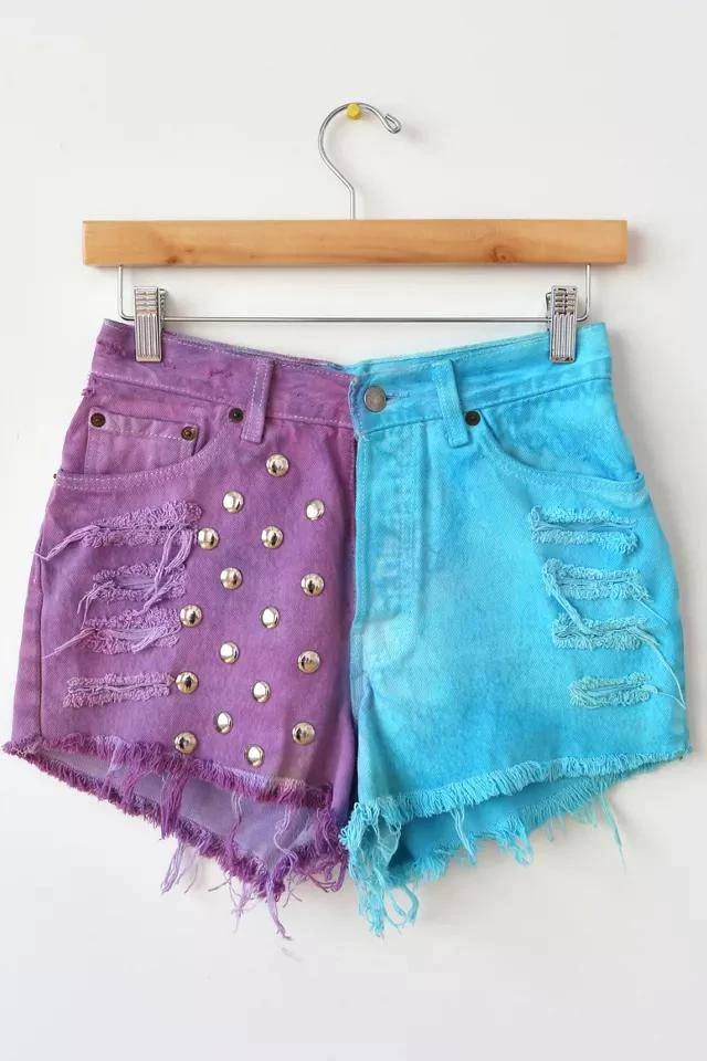 商品Levi's|Vintage Levi’s® 501 Purple and Blue Festival Shorts,价格¥2617,第3张图片详细描述