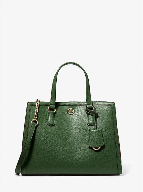 商品Michael Kors|Chantal Medium Pebbled Leather Satchel,价格¥1795,第1张图片