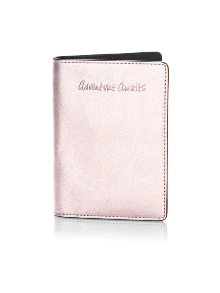 商品Rebecca Minkoff|Adventure Awaits Leather Passport Case,价格¥142,第1张图片