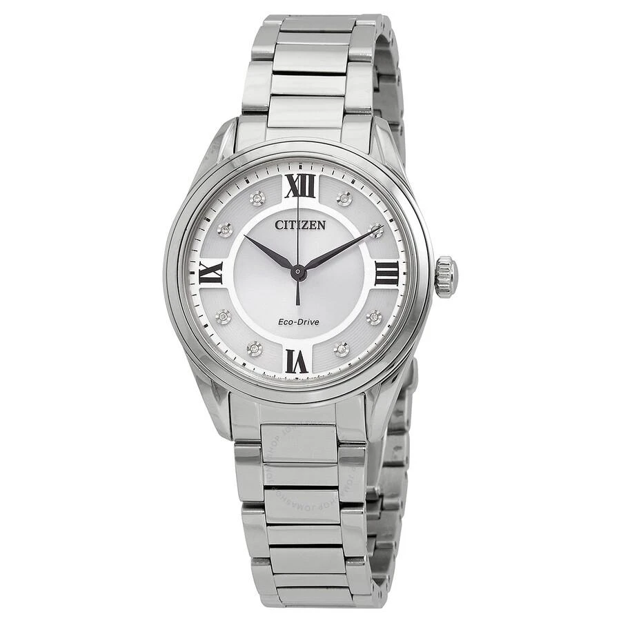 商品Citizen|Arezzo Eco-Drive Silver Dial Ladies Watch EM0870-58A,价格¥1910,第1张图片