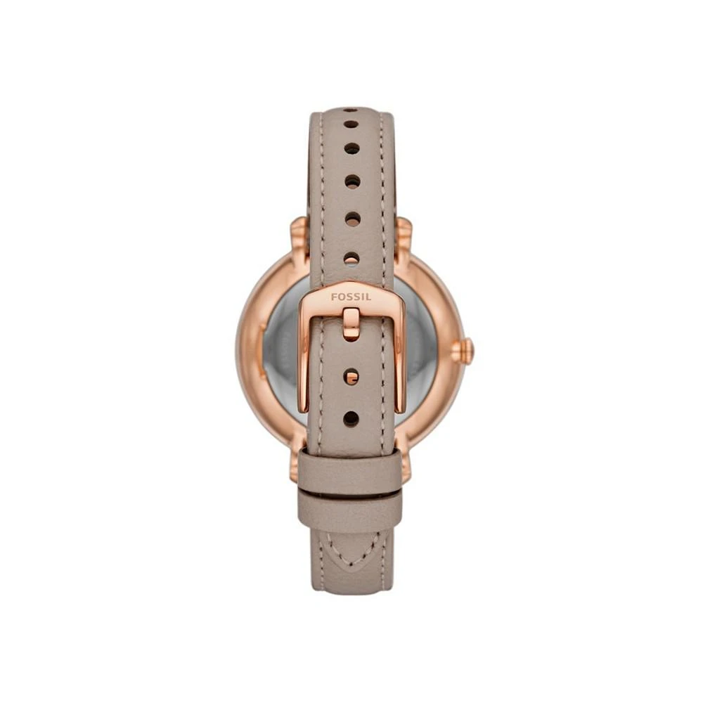 商品Fossil|Women's Jaqueline Gray Leather Strap Watch,价格¥599,第2张图片详细描述