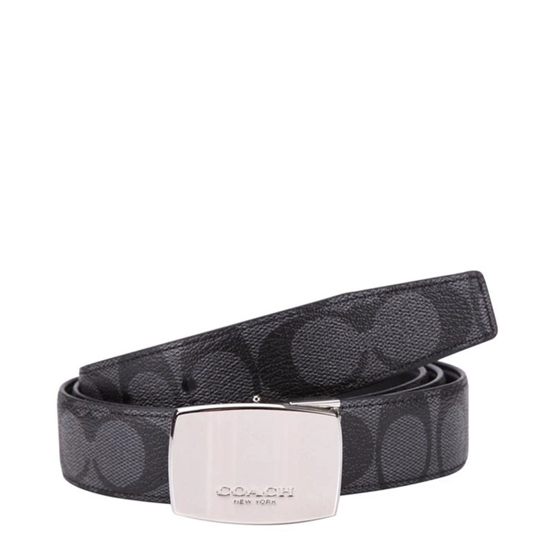 商品Coach|香港直发COACH 男士均码盒装腰带黑色,价格¥1458,第10张图片详细描述
