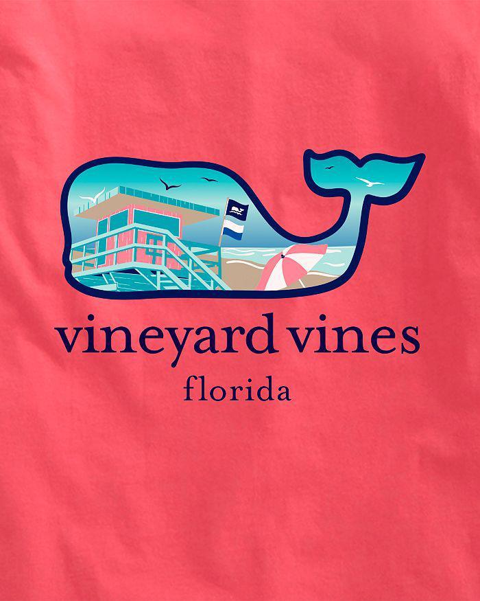 商品Vineyard Vines|Florida Short Sleeve Lifeguard Stand Beach Scene Pocket Tee,价格¥331,第5张图片详细描述