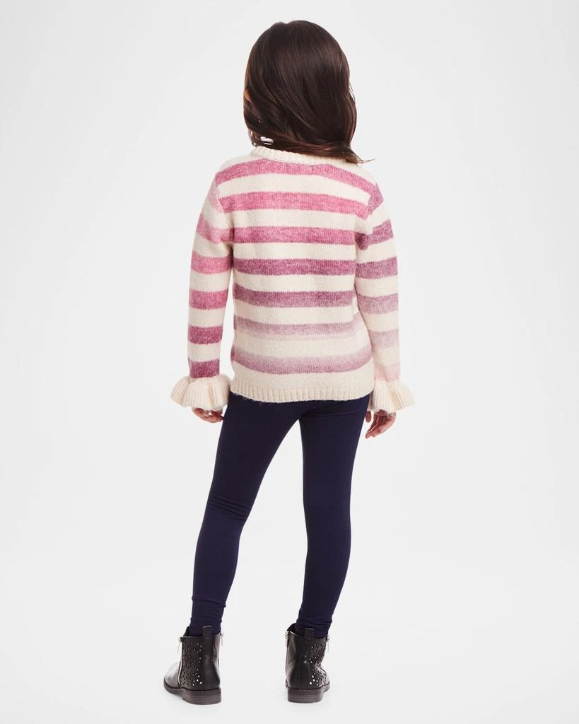 商品Andy & Evan|Girl's Ombre Striped Sweater & Legging Set, Size 2T-6X,价格¥485,第3张图片详细描述