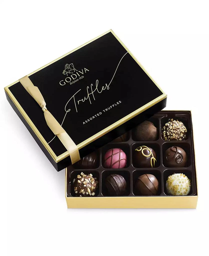 商品Godiva|Signature Truffles Assorted Chocolate Gift Box 12 Piece,价格¥297,第1张图片