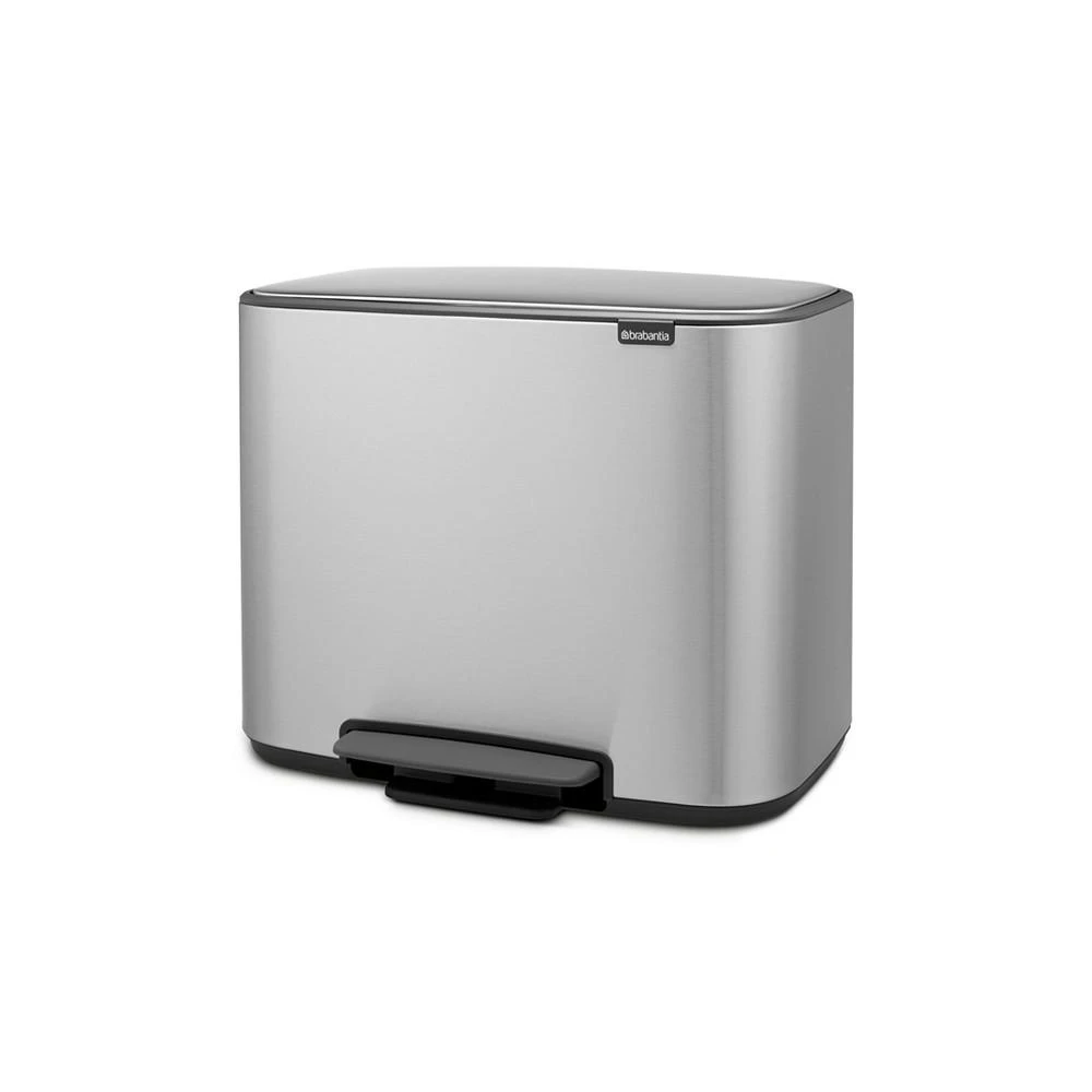 商品Brabantia|Bo Step on Multi Compartment Trash Can, 3 x 3 Gallon, 3 x 11 Liter,价格¥1652,第1张图片