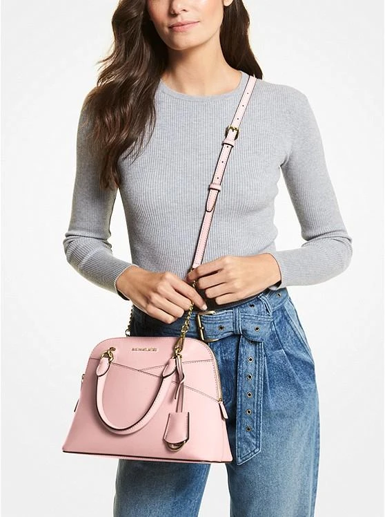 商品Michael Kors|Jet Set Travel Medium Saffiano Leather Dome Satchel,价格¥994,第3张图片详细描述