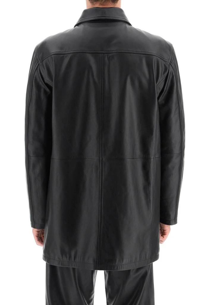 商品SUNFLOWER|Sunflower 'Shop Coat' Leather Jacket,价格¥4873,第3张图片详细描述