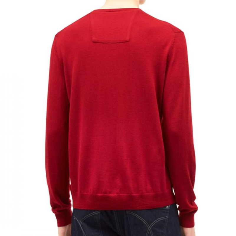 Calvin Klein 卡尔文 克莱恩 美利奴羊毛红色男士上衣 23204999-612商品第2张图片规格展示