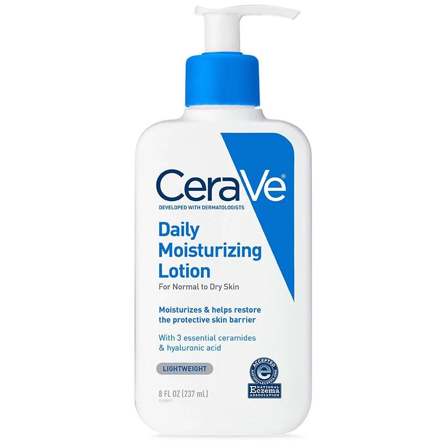 商品CeraVe|Moisturizing Face and Body Lotion with Hyaluronic Acid for Normal to Dry Skin Unscented,价格¥125,第1张图片