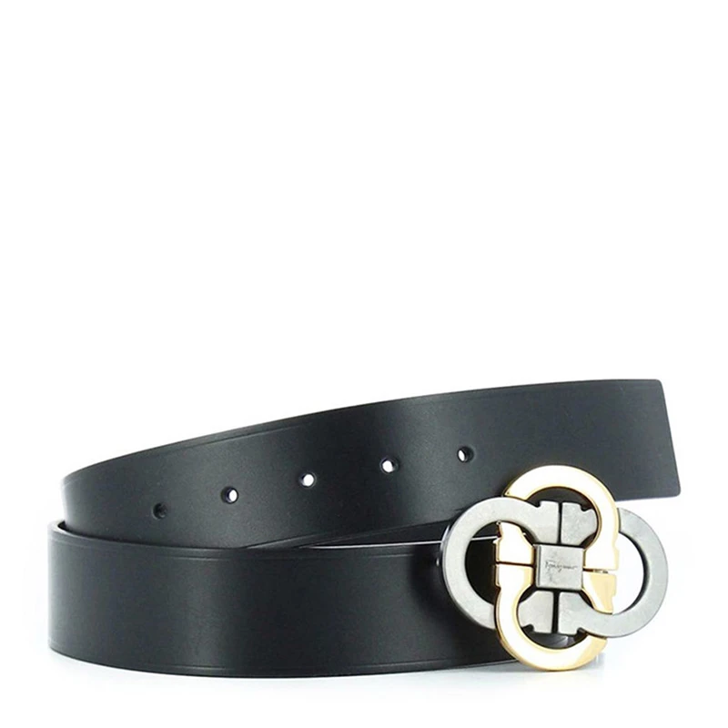 SALVATORE FERRAGAMO 黑色男士腰带 67-9774-0676652 商品