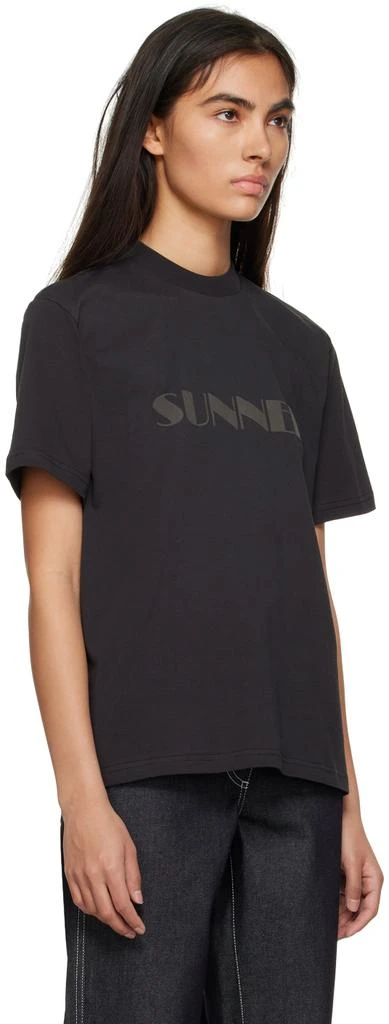 商品SUNNEI|Black Printed T-Shirt,价格¥1133,第2张图片详细描述