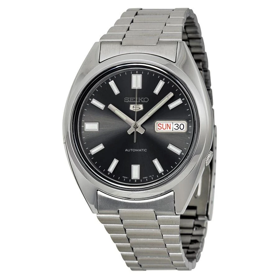 商品Seiko|5 Automatic Black Dial Stainless Steel Men's Watch SNXS79K1,价格¥923,第1张图片