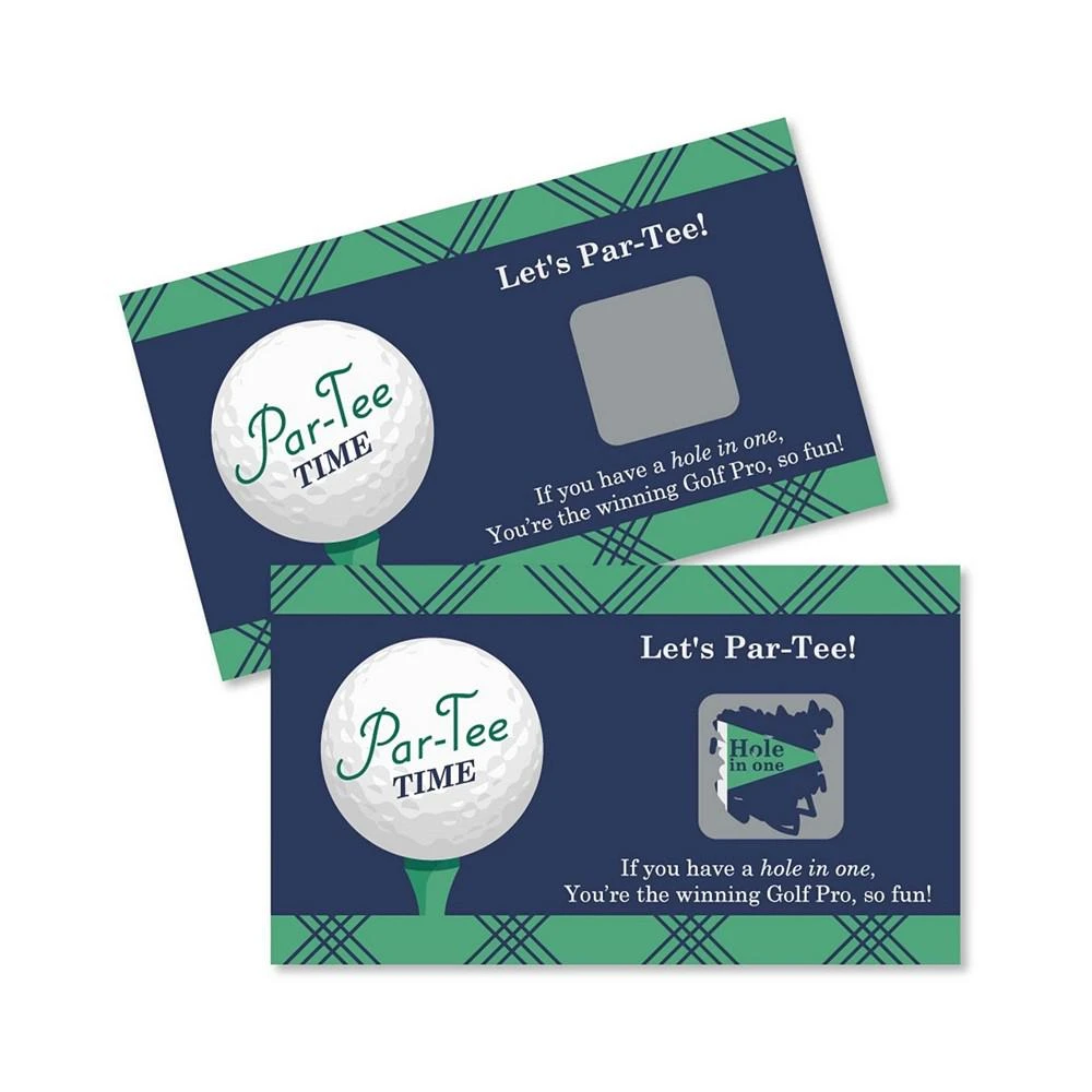 商品Big Dot of Happiness|Par-Tee Time - Golf - Birthday or Retirement Party Game Scratch Off Cards 22 Ct,价格¥112,第1张图片