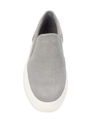 Suede Perforated Slip On Sneakers 商品