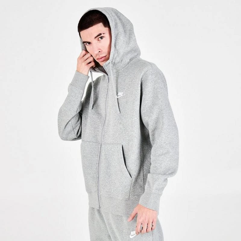 商品NIKE|Men's Nike Sportswear Club Fleece Full-Zip Hoodie,价格¥484,第3张图片详细描述