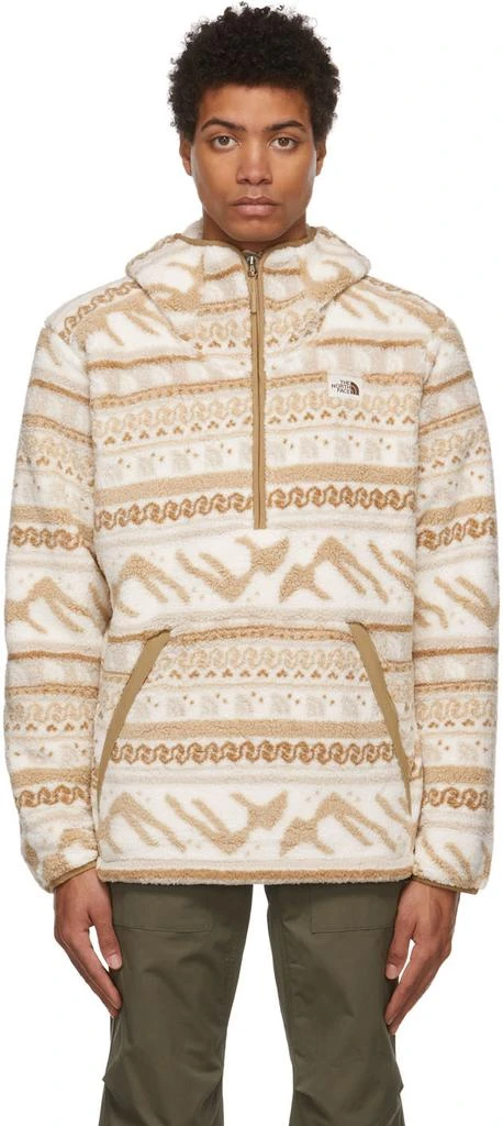 商品The North Face|White & Tan Fair Isle Hoodie,价格¥1369,第1张图片