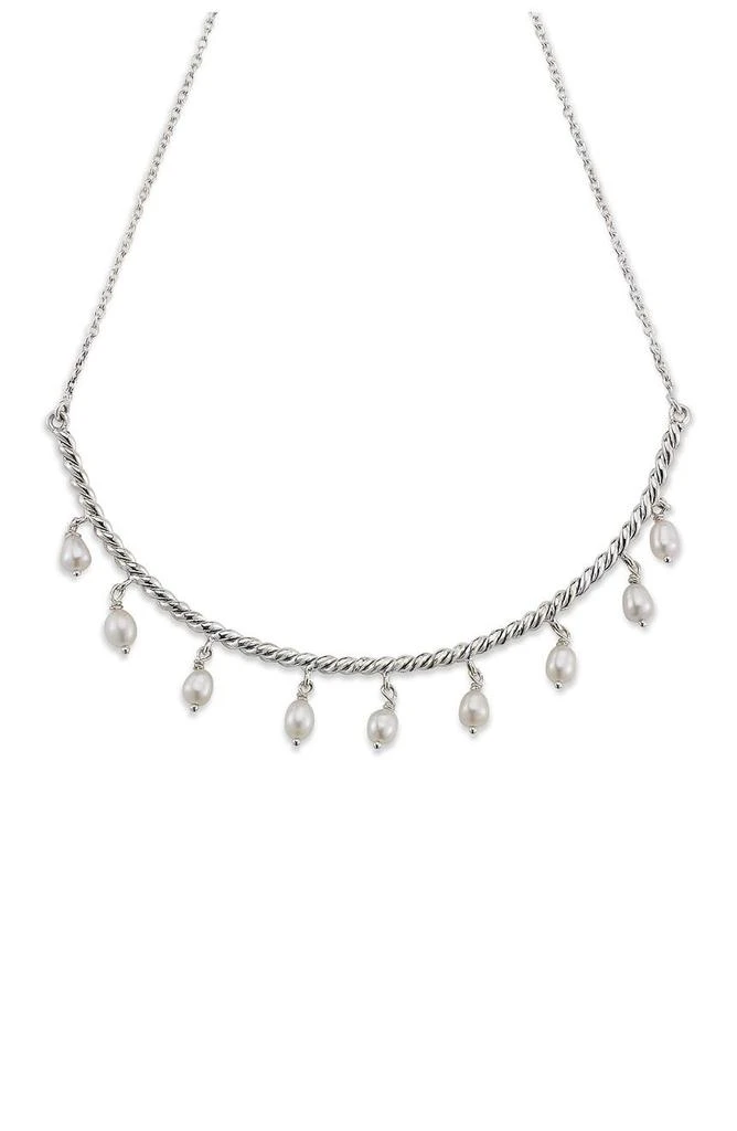 商品SAMUEL B.|Sterling Silver Cultures Freshwater Pearl Dangle Choker Necklace,价格¥993,第1张图片
