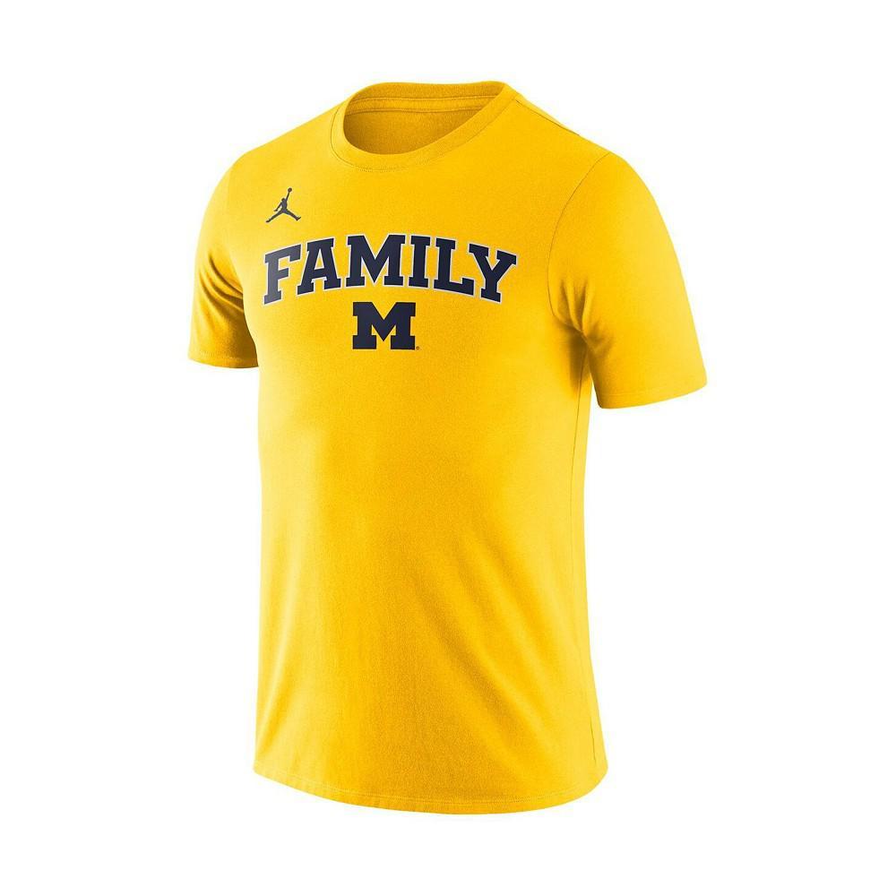 商品Jordan|Men's Maize Michigan Wolverines Family T-shirt,价格¥184,第4张图片详细描述