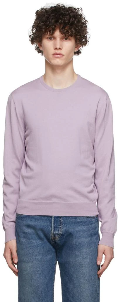 商品Ralph Lauren|Purple Cotton Sweater,价格¥5478,第1张图片