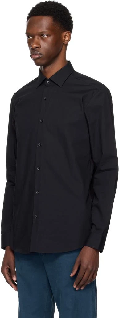 商品Hugo Boss|Black Modern Fit Easy-Iron Cotton Poplin Shirt,价格¥807,第4张图片详细描述