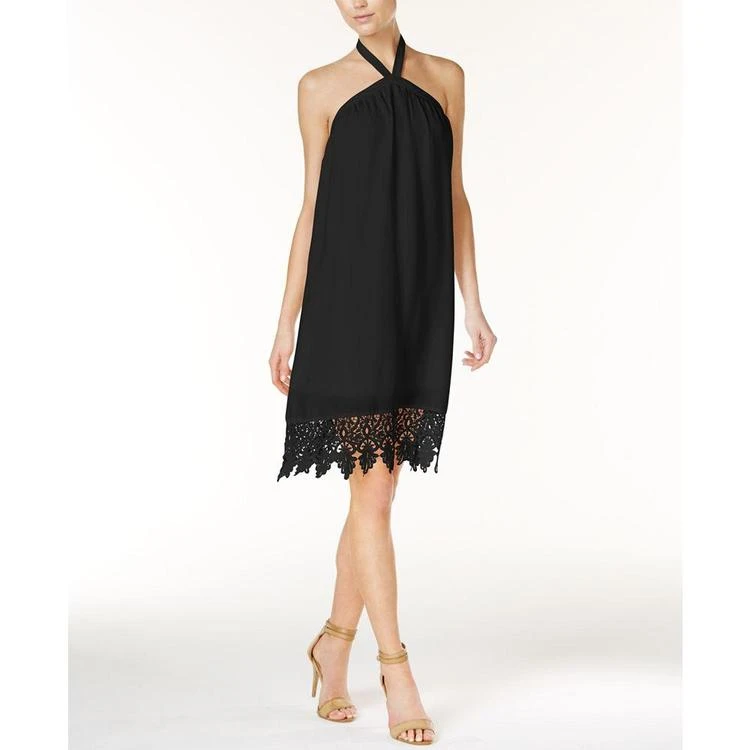 商品Kensie|Lace-Trim Halter Dress,价格¥409,第2张图片详细描述