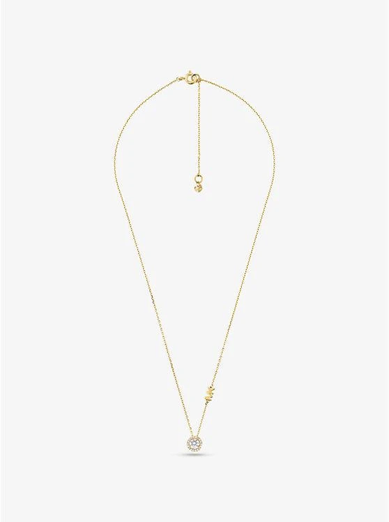 商品Michael Kors|Precious Metal-Plated Sterling Silver Pavé Halo Necklace,价格¥944,第2张图片详细描述