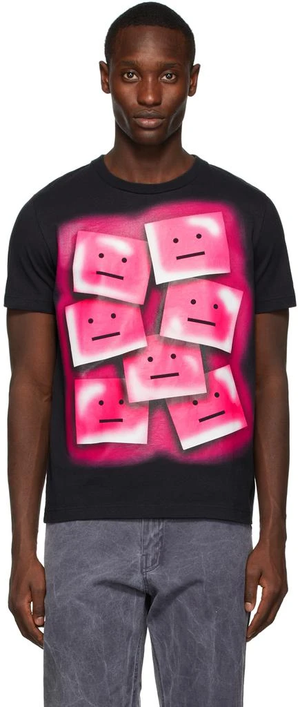 商品Acne Studios|Black & Pink Ellison Tone Face T-Shirt,价格¥1106,第1张图片