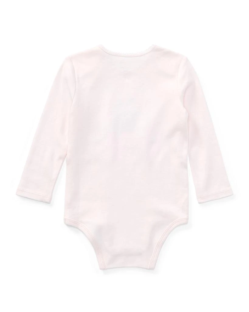 商品Ralph Lauren|Polo Bear Embroidered Long-Sleeve Bodysuit, Size 3-12 Months,价格¥271,第2张图片详细描述