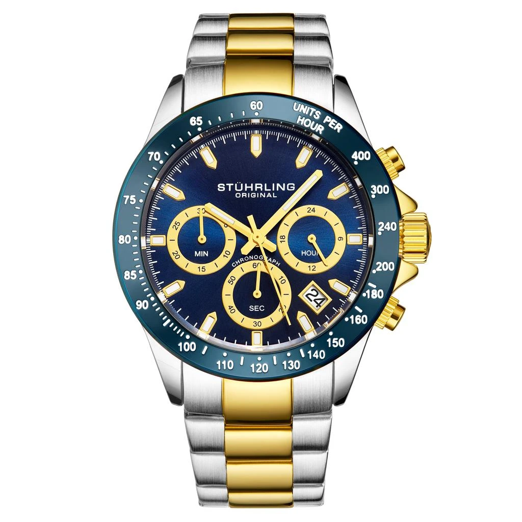 商品Stuhrling Original|Men's Quartz Chronograph Date Watch,价格¥1109,第1张图片