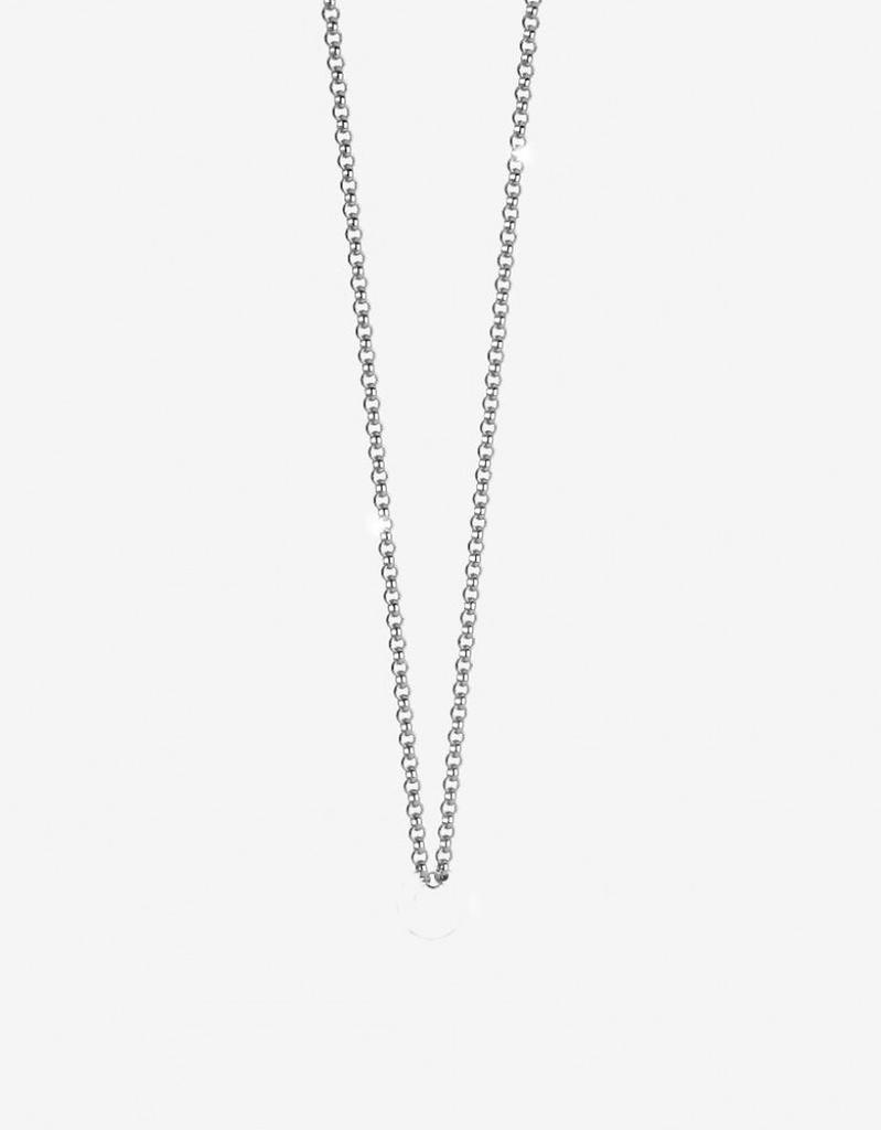 商品Rebecca 蕾贝卡|Rose Gold-plated Bronze & Zirconia A Charm W/Stainless Steel Necklace,价格¥267,第4张图片详细描述