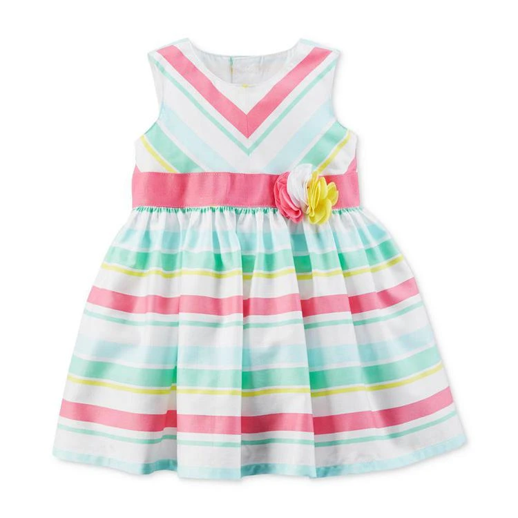 商品Carter's|Multicolor Striped Dress, Baby Girls,价格¥180,第1张图片