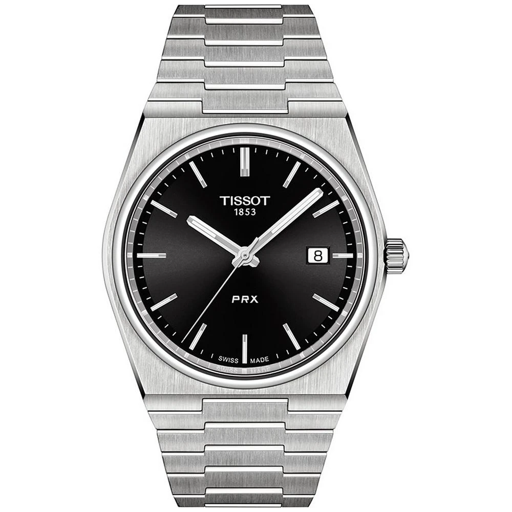 商品Tissot|Men's Swiss PRX Stainless Steel Bracelet Watch 40mm,价格¥2974,第1张图片