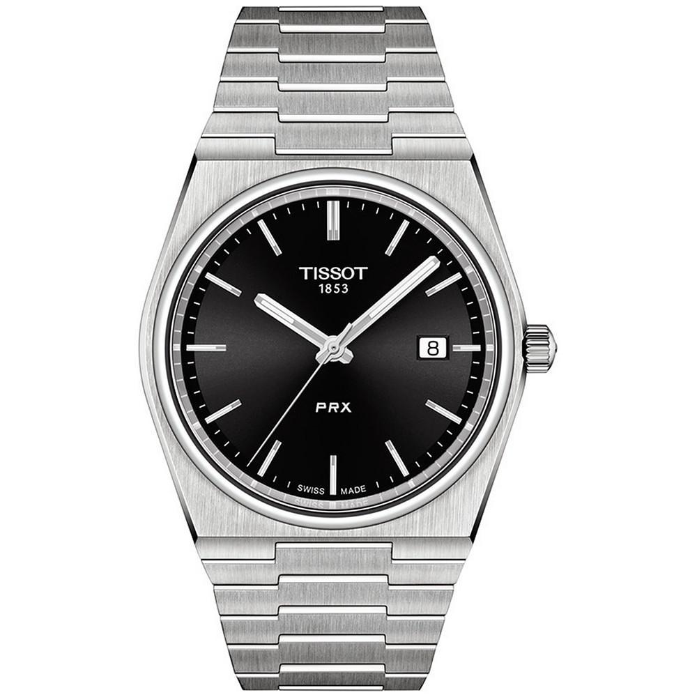 商品Tissot|Men's Swiss PRX Stainless Steel Bracelet Watch 40mm,价格¥2763,第1张图片