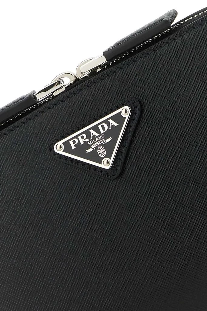 商品Prada|Prada Logo Plaque Zipped Small Shoulder Bag,价格¥14120,第4张图片详细描述