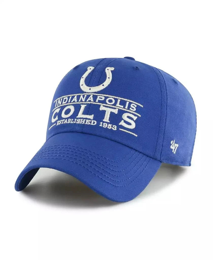 商品47 Brand|47 Brand Men's Royal Indianapolis Colts Vernon Clean Up Adjustable Hat,价格¥238,第1张图片
